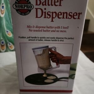 Norpro Red Batter Dispenser - Easy Pour Pancake & Batter Tool